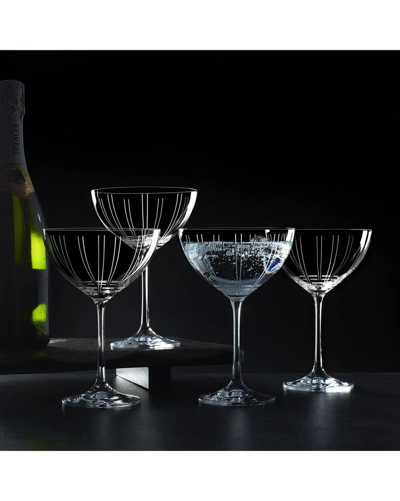 商品Mikasa|Berlin Champagne Glasses, Set of 4,价格¥550,第2张图片详细描述