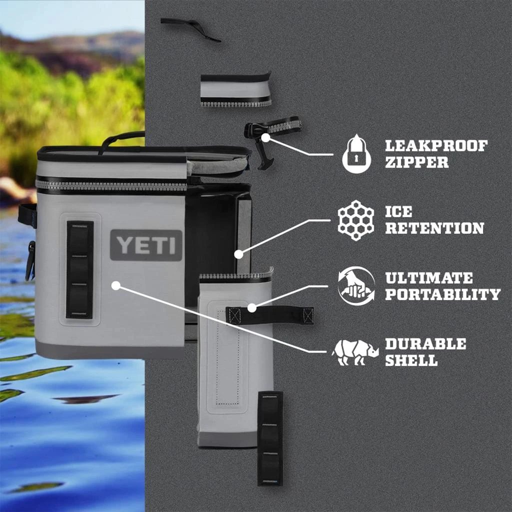 商品YETI|YETI Hopper Flip 12 Portable Soft Cooler,价格¥1878-¥3748,第2张图片详细描述