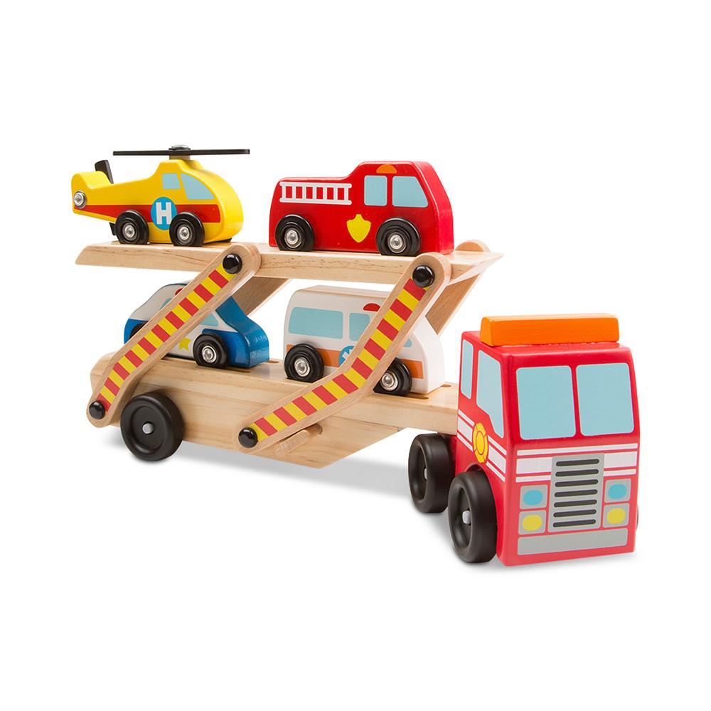Melissa & Doug Emergency Vehicles Carrier Play Set商品第2张图片规格展示
