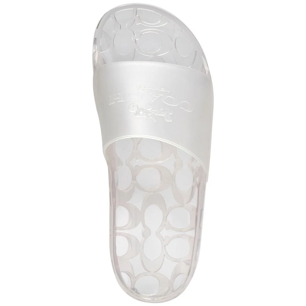 商品Coach|Women's Ulyssa Jelly Pool Slides,价格¥346,第4张图片详细描述