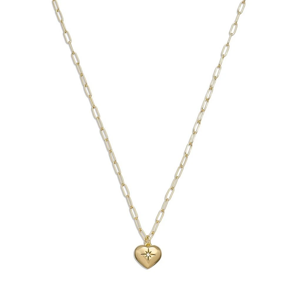 商品Coach|Faux Stone Iconic Heart Pendant Heart Motif Necklace,价格¥716,第1张图片