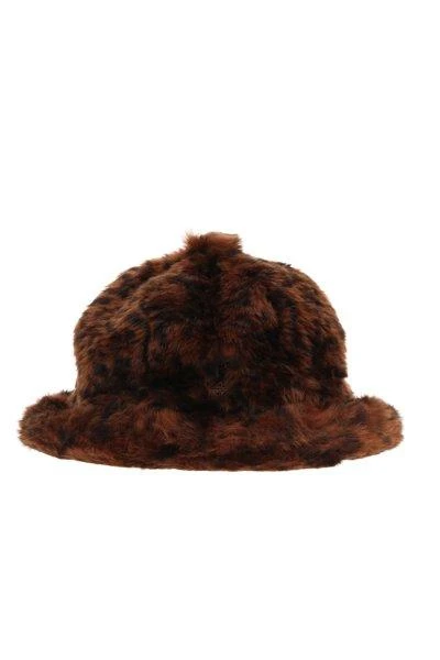 商品Kangol|Kangol Faux Fur Logo Embroidered Casual Hat,价格¥365,第1张图片