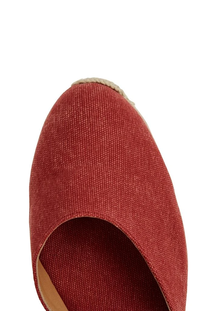 商品CASTAÑER|Carina 80 red canvas wedge espadrilles,价格¥338,第4张图片详细描述