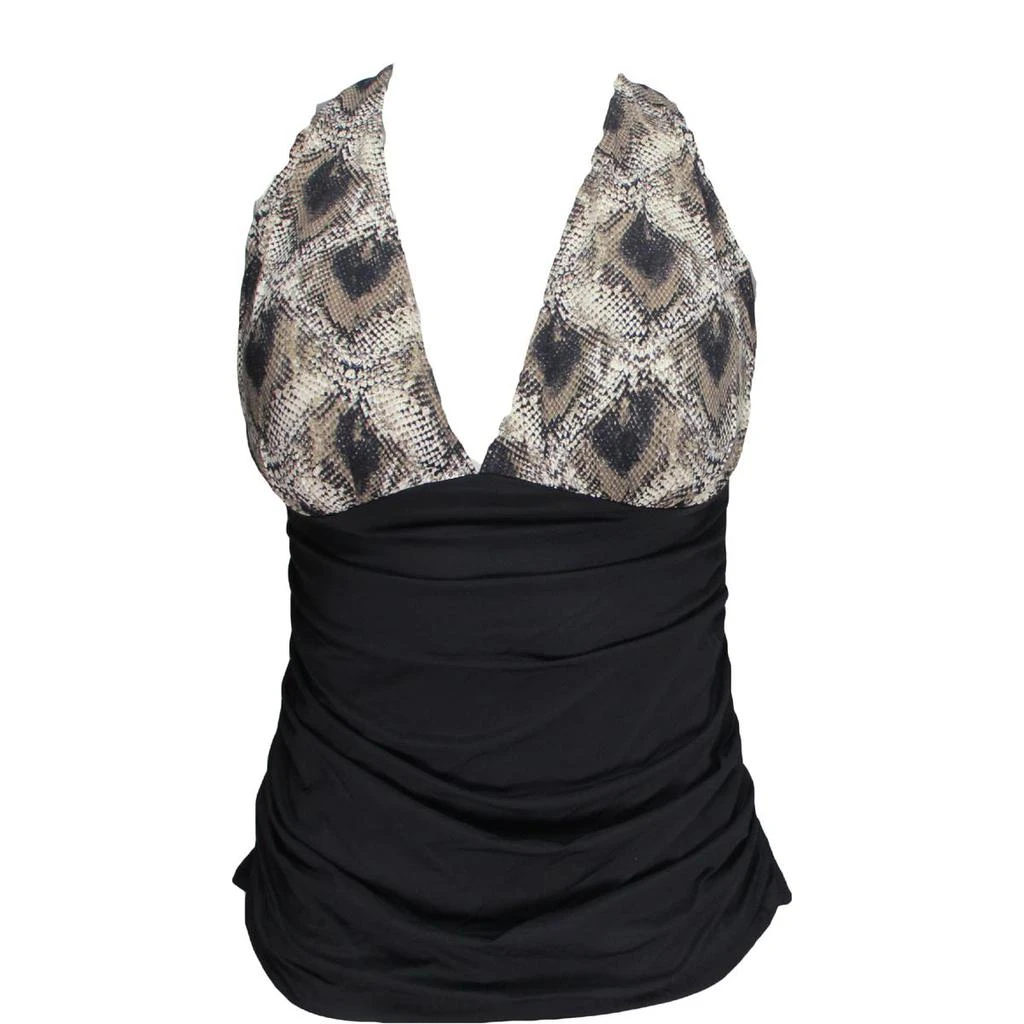 商品Bleu Rod Beattie|Bleu Rod Beattie Womens Animal Print Tankini Swim Top Separates,价格¥62,第1张图片