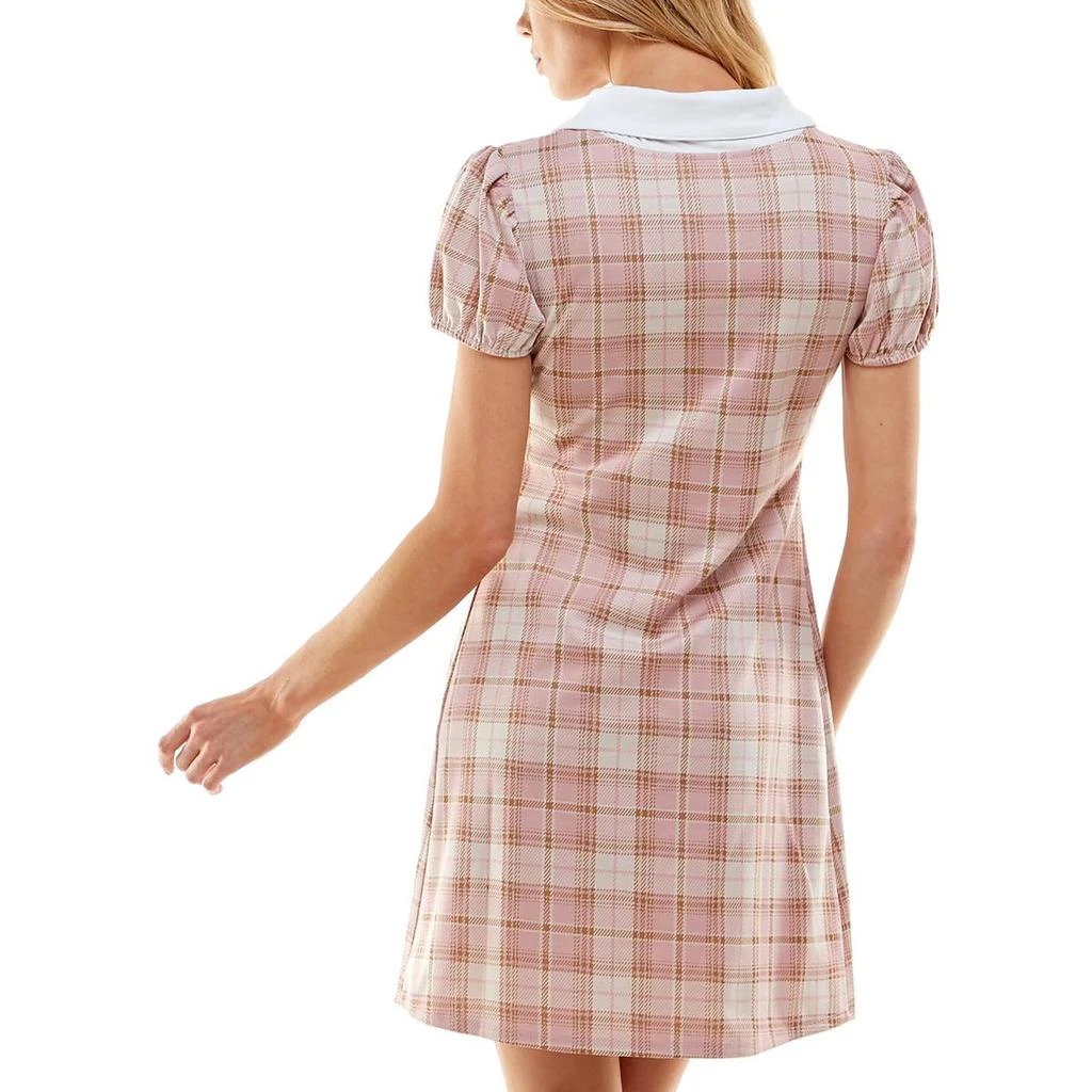 商品Planet Gold|Juniors Womens Plaid Mini Shirtdress,价格¥159,第2张图片详细描述