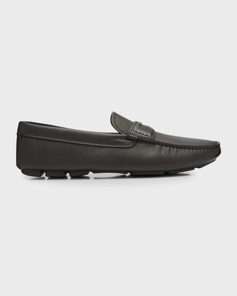 商品Prada|Men's Saffiano Leather Penny Drivers,价格¥6564,第1张图片