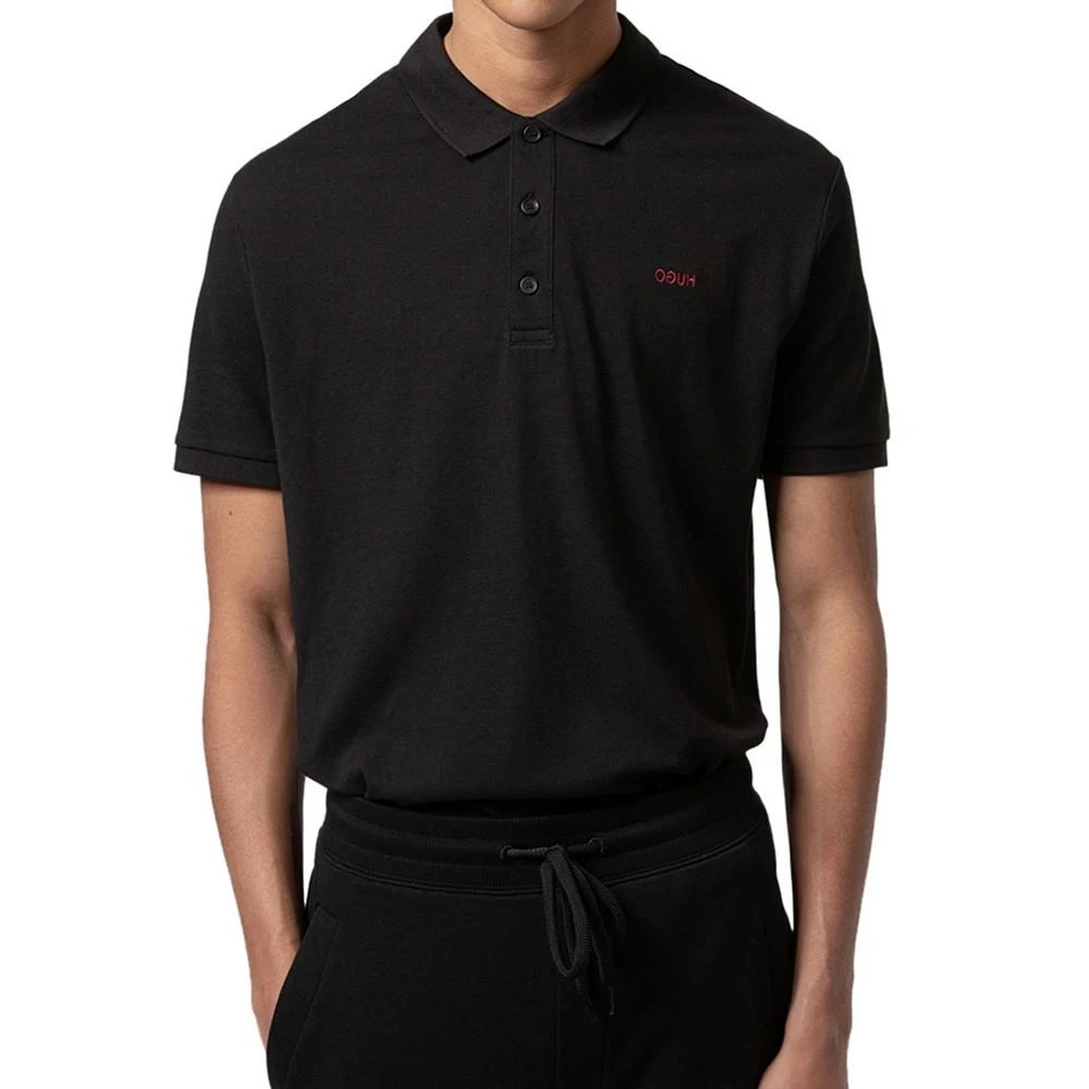 商品Hugo Boss|Hugo Boss Men's Regular-Fit Reverse Logo Embroidered Polo Shirt,价格¥392,第1张图片