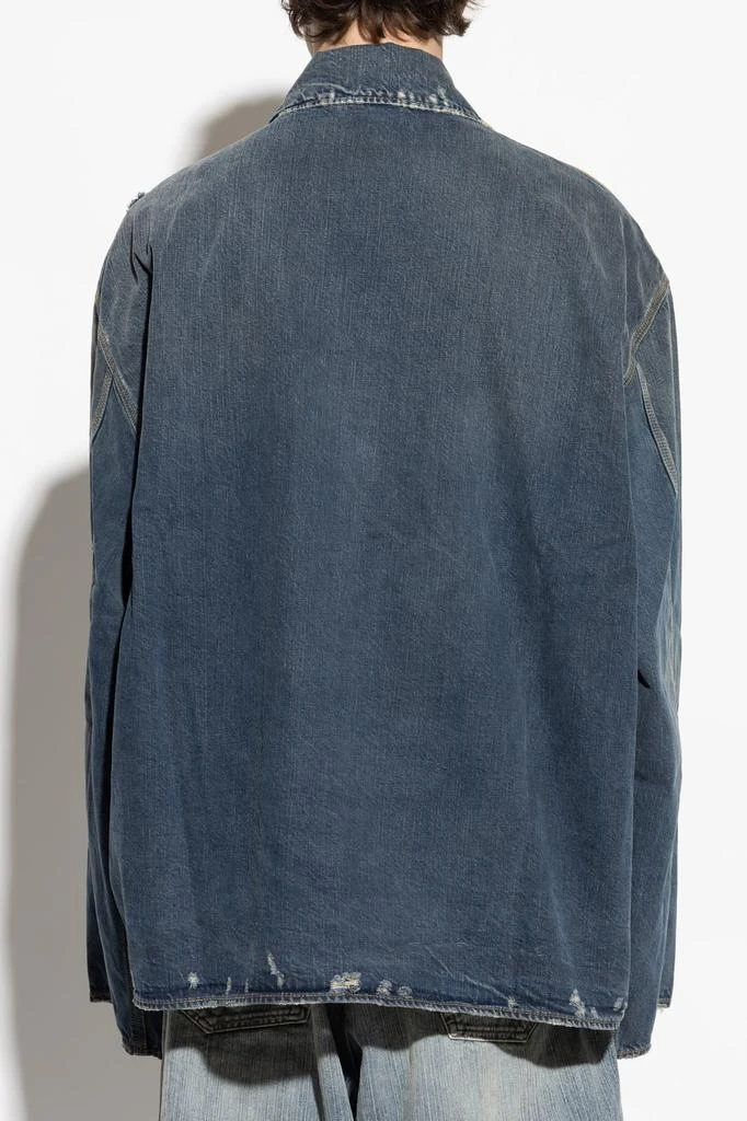 商品Balenciaga|Balenciaga Zip-Up Denim Jacket,价格¥12231,第3张图片详细描述