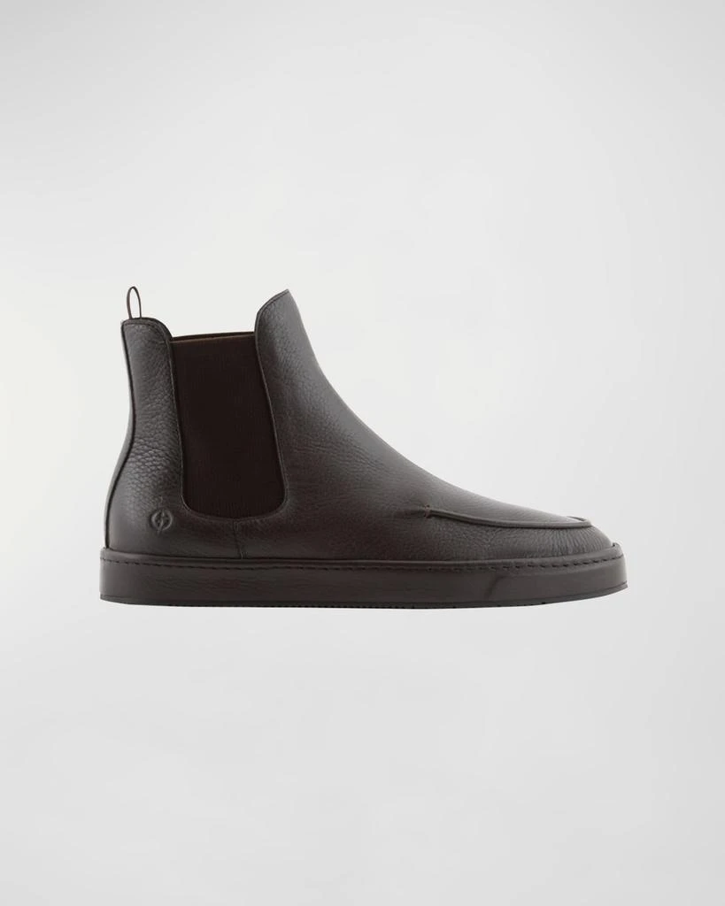 商品Giorgio Armani|Men's Leather Chelsea Boots,价格¥8914,第1张图片