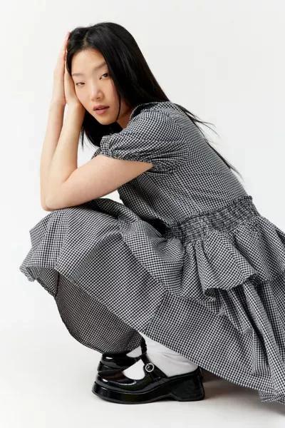 商品Urban Outfitters|UO Claire Ruffled Babydoll Mini Dress,价格¥151,第1张图片