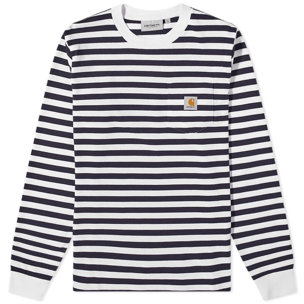 商品Carhartt|Carhartt WIP Long Sleeve Scotty Stripe Pocket T-Shirt,价格¥313,第1张图片