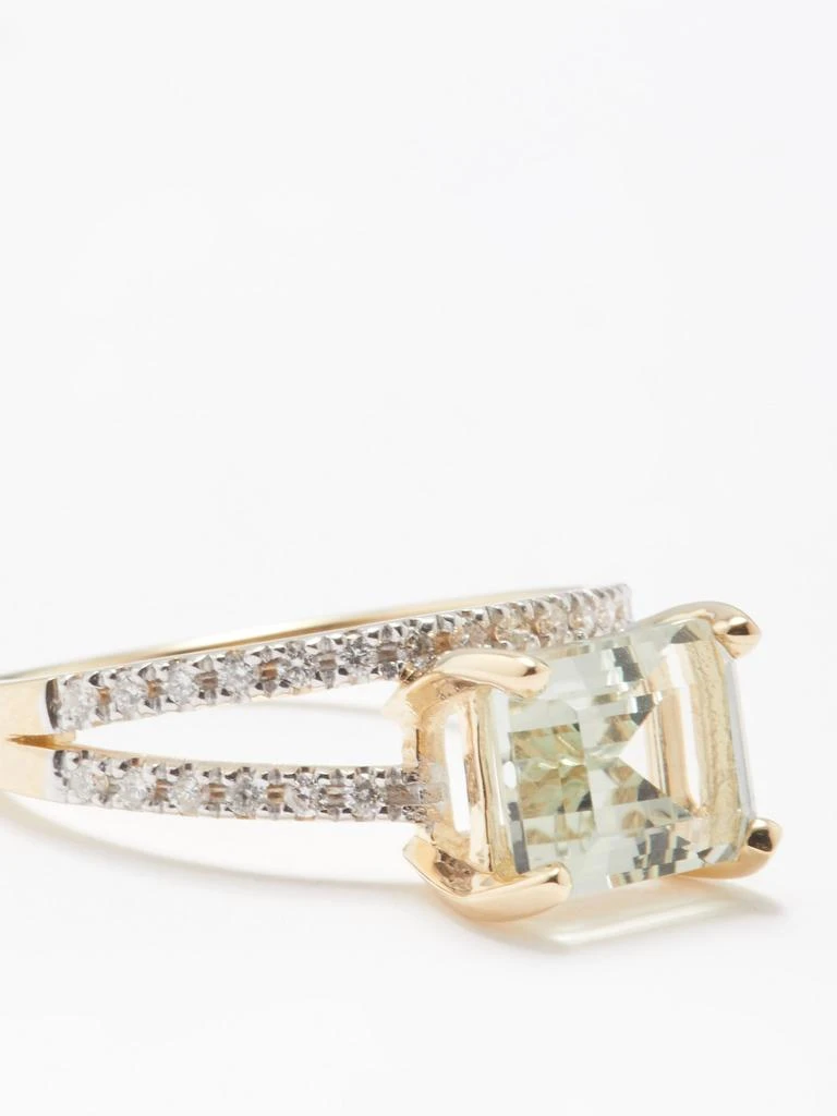 商品MATEO|Point of Focus diamond, amethyst & 14kt gold ring,价格¥15173,第3张图片详细描述