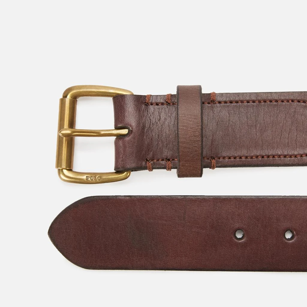 商品Ralph Lauren|Polo Ralph Lauren Men's PP Charm Casual Tumbled Leather Belt - Brown,价格¥624,第2张图片详细描述