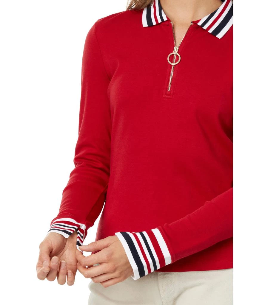 商品Tommy Hilfiger|Long Sleeve 1/4 Zip Polo,价格¥262,第3张图片详细描述