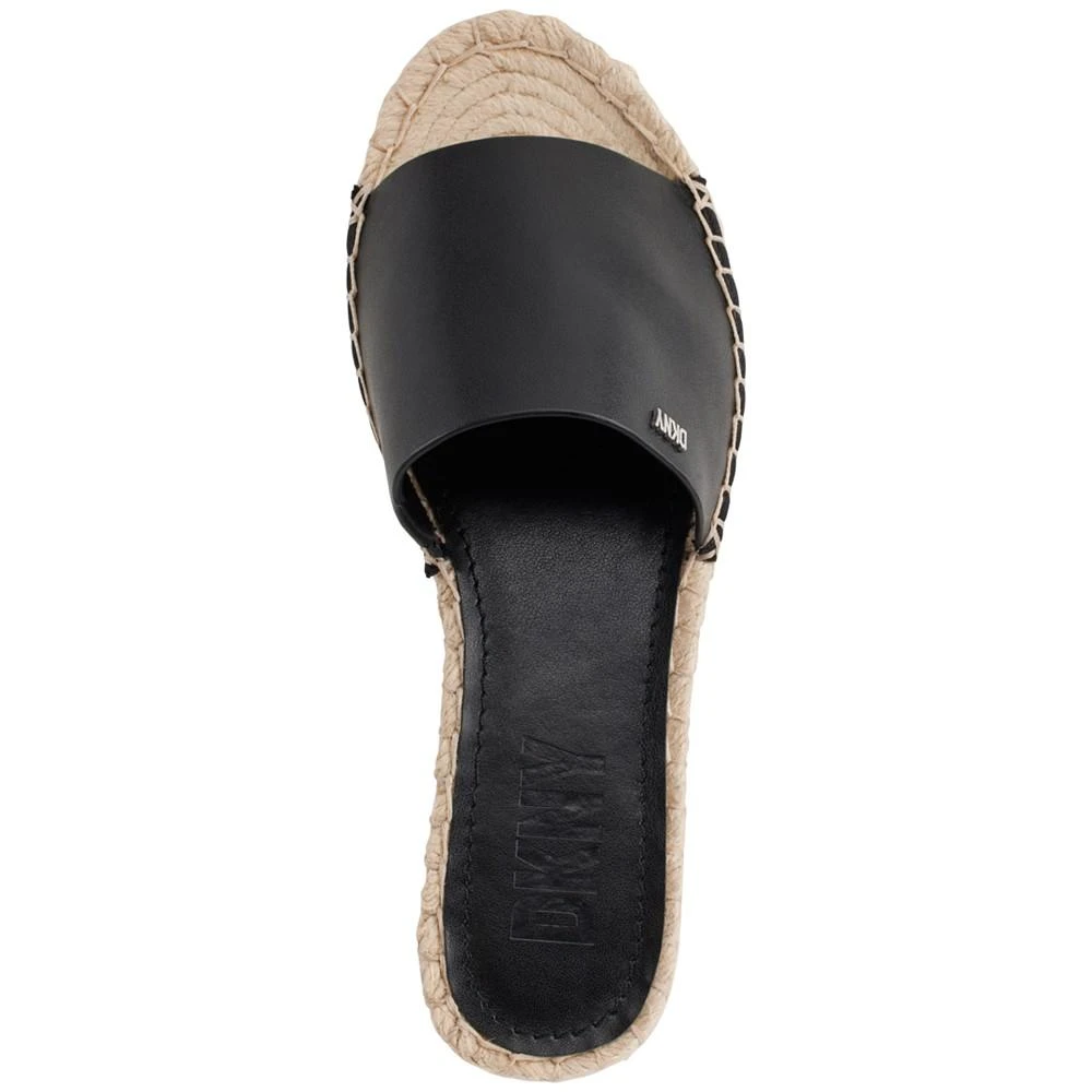 商品DKNY|Women's Camillo Slip-On Espadrille Platform Slide Sandals,价格¥494,第4张图片详细描述