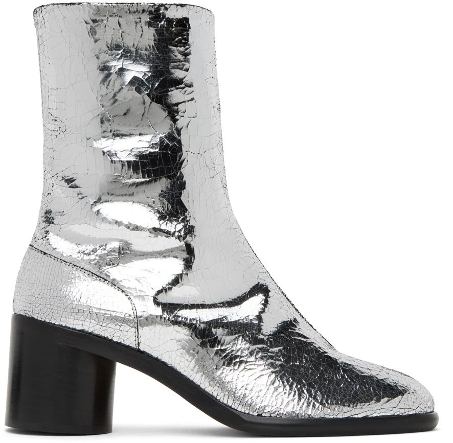 MAISON MARGIELA]Silver Broken Mirror Tabi Boots 价格¥10226 | 别样