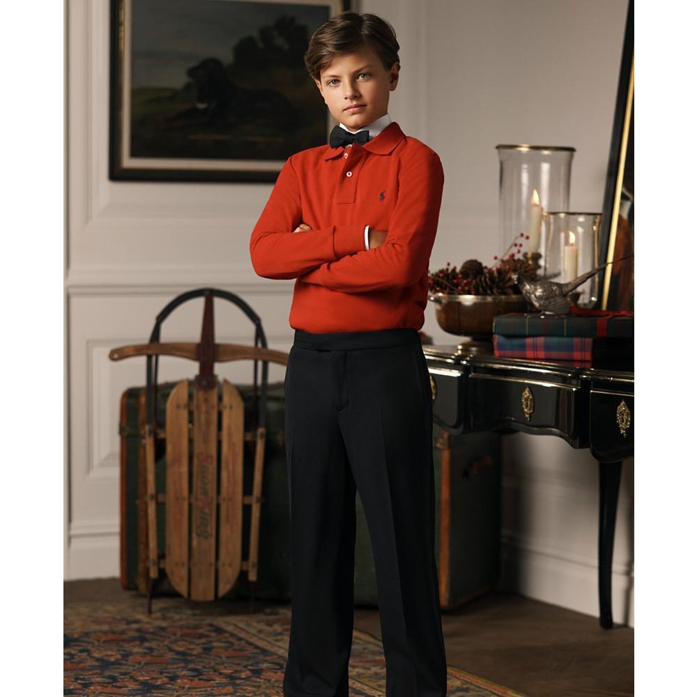 商品Ralph Lauren|Big Boys Long Sleeve Polo Shirt,价格¥335,第6张图片详细描述