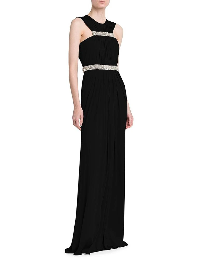 商品Alexander McQueen|Jersey Crystal-Embellished Sleeveless Gown,价格¥13565,第4张图片详细描述