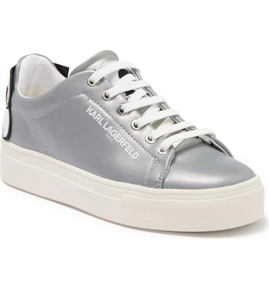 商品Karl Lagerfeld Paris|Chella Leather Logo Patch Sneaker,价格¥566,第1张图片