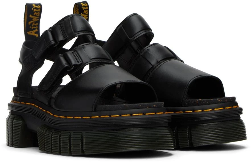 商品Dr. Martens|Black Ricki 3-Strap Flat Sandals,价格¥700,第4张图片详细描述