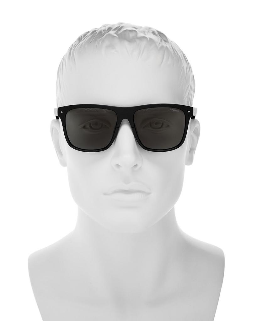 Men's Flat Top Square Sunglasses, 58mm - 100% Exclusive商品第2张图片规格展示