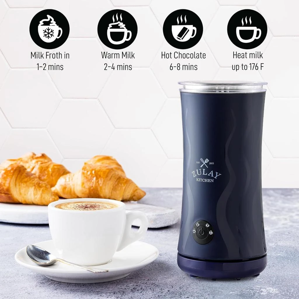 商品Zulay Kitchen|Powerful 4-in-1 Electric Milk Frother and Steamer,价格¥547,第5张图片详细描述