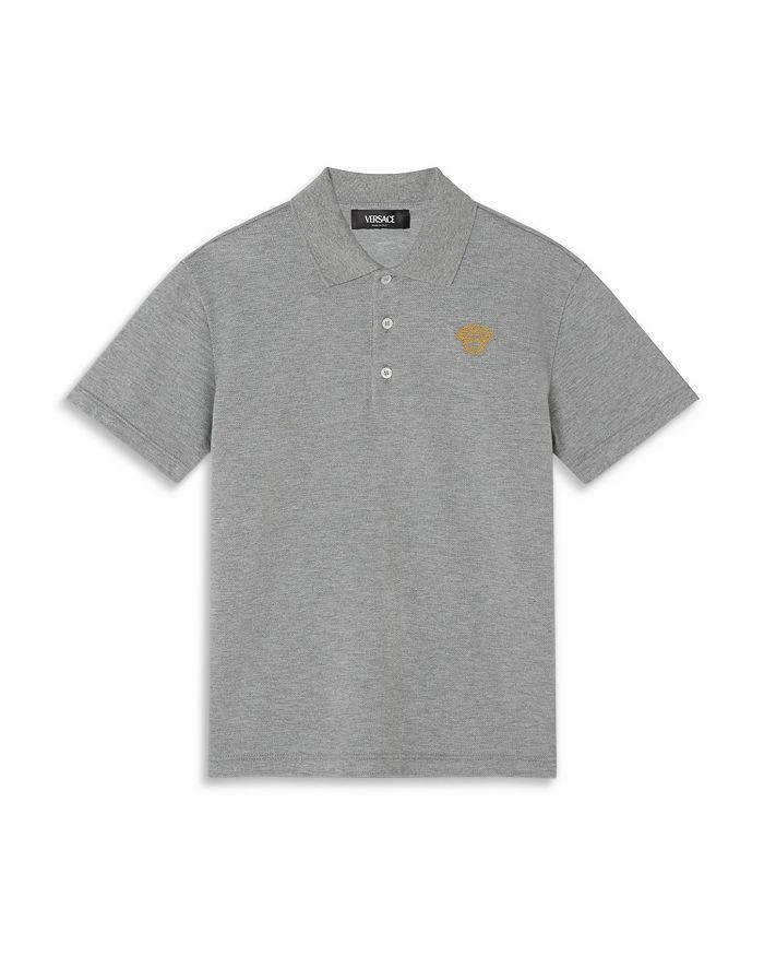 商品Versace|Boys' Piquet Medusa Outline Polo - Little Kid, Big Kid,价格¥1430,第1张图片详细描述