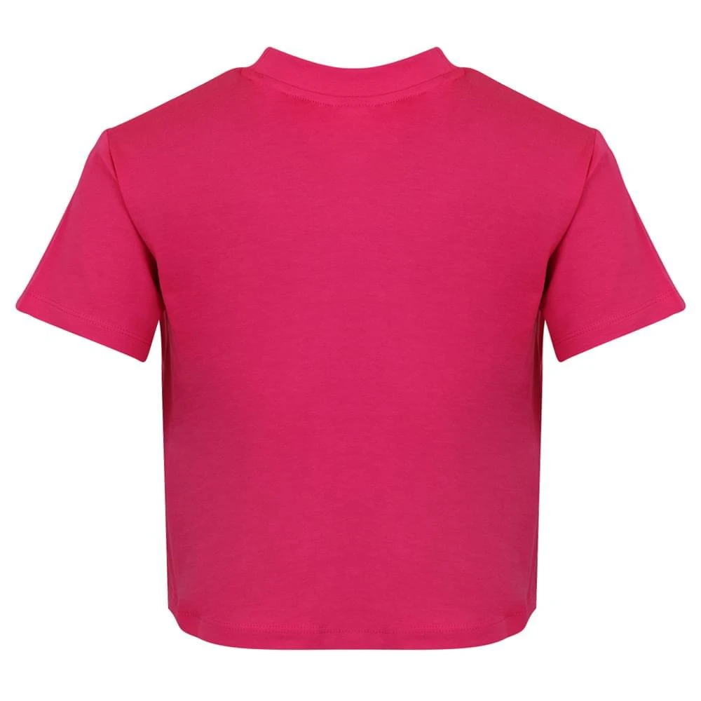 商品GUESS|Bright Pink Cropped Logo T Shirt,价格¥75,第3张图片详细描述