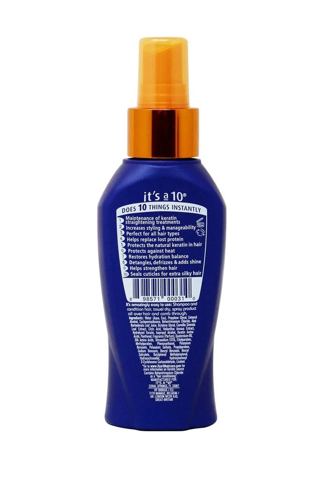 商品ITS A 10|Miracle Leave-In Plus Keratin - 4 oz.,价格¥189,第2张图片详细描述