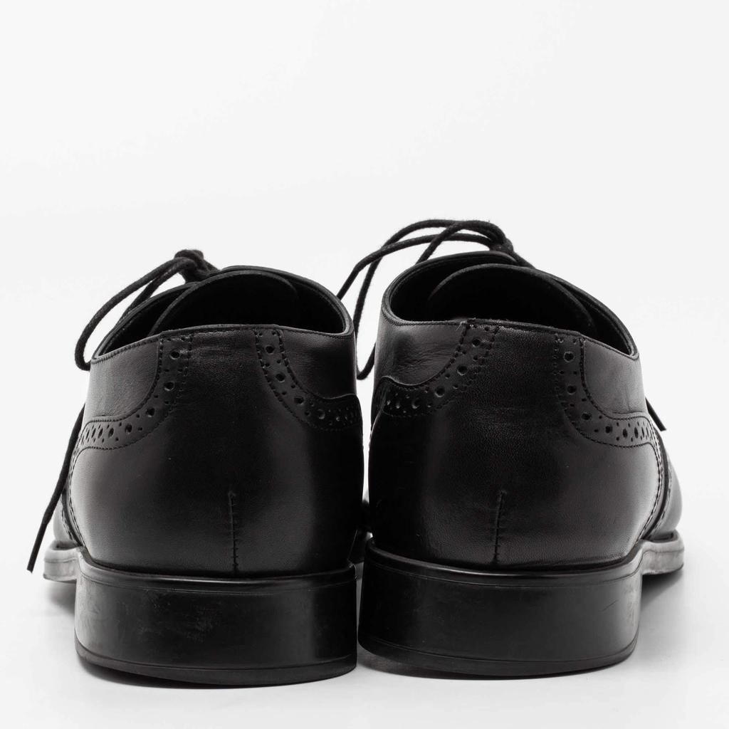 Tod's Black Brogue Leather Lace Up Derby Size 44.5商品第5张图片规格展示