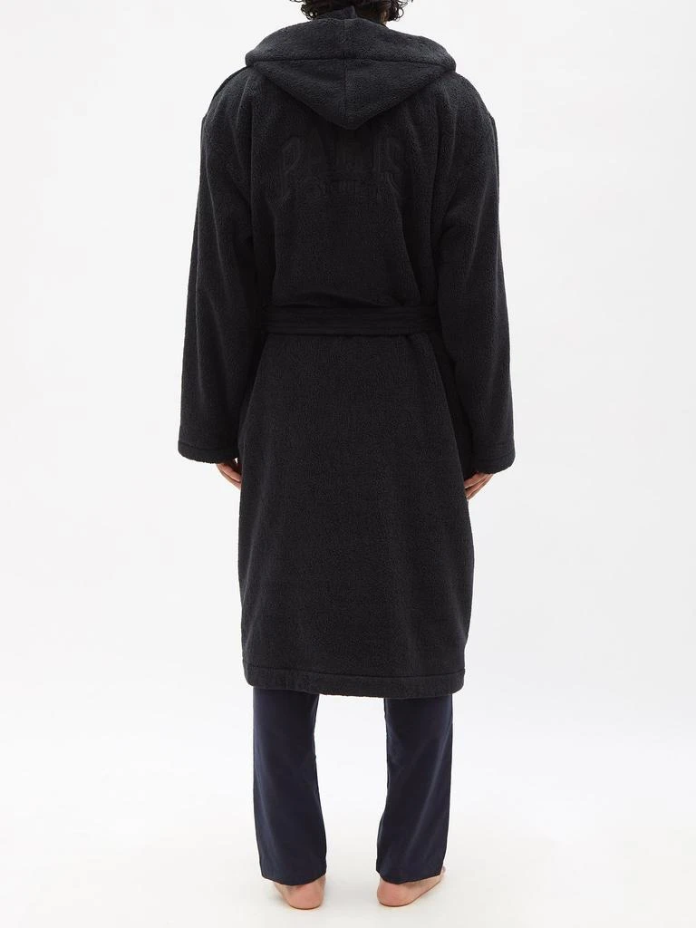 商品Balenciaga|Paris-logo cotton-terry bathrobe,价格¥13844,第5张图片详细描述
