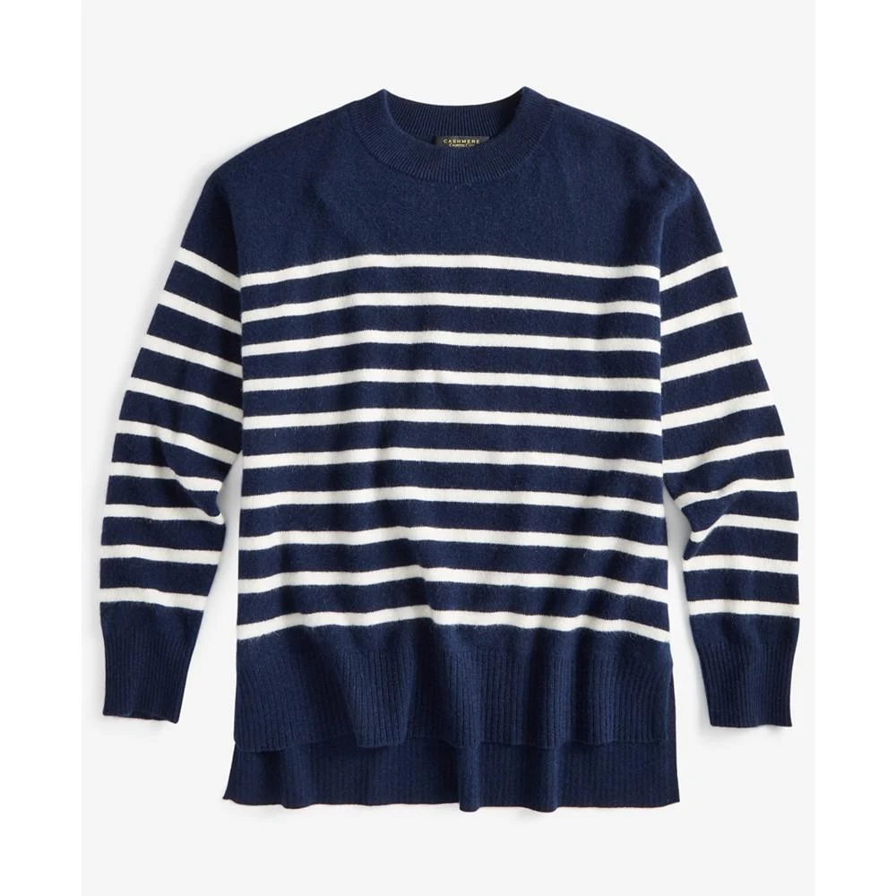 商品Charter Club|Women's 100% Cashmere Striped Drop-Hem Sweater, Created for Macy's,价格¥1134,第5张图片详细描述