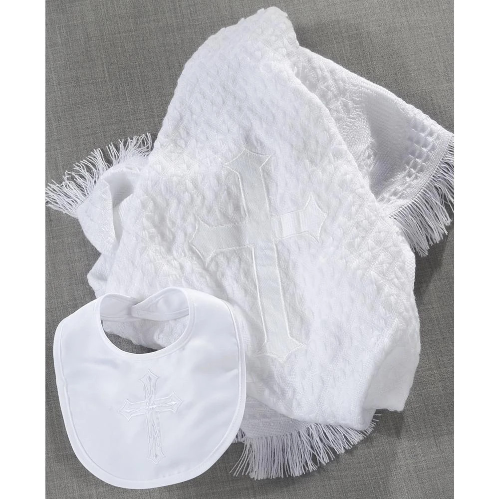 商品Lauren Madison|Baby Boys & Girls Christening Blanket and Bib,价格¥240,第1张图片