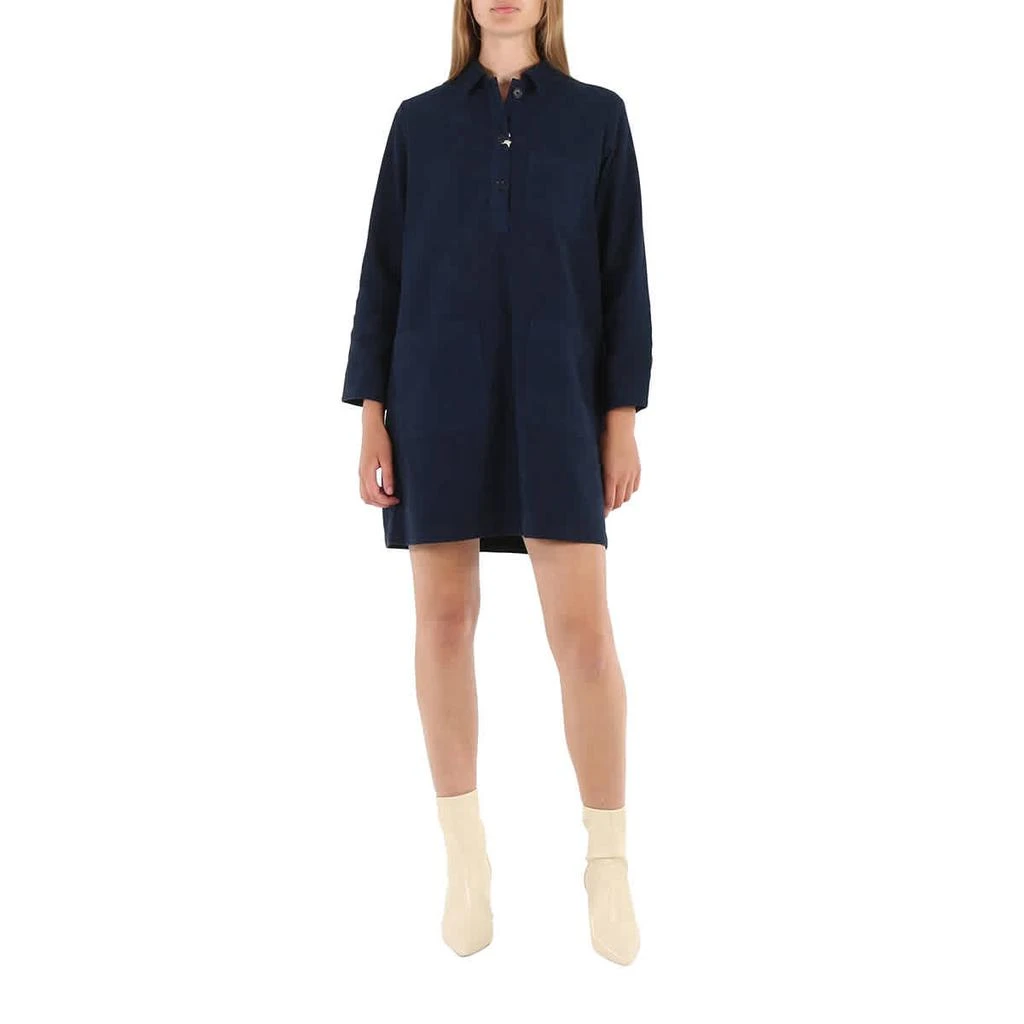 商品A.P.C.|Ladies Dark Navy Aurelia Cotton Jersey Dress,价格¥797,第1张图片