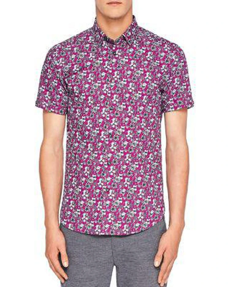 商品Ted Baker London|Sellla Printed Floral Regular Fit Button-Down Shirt,价格¥770,第1张图片