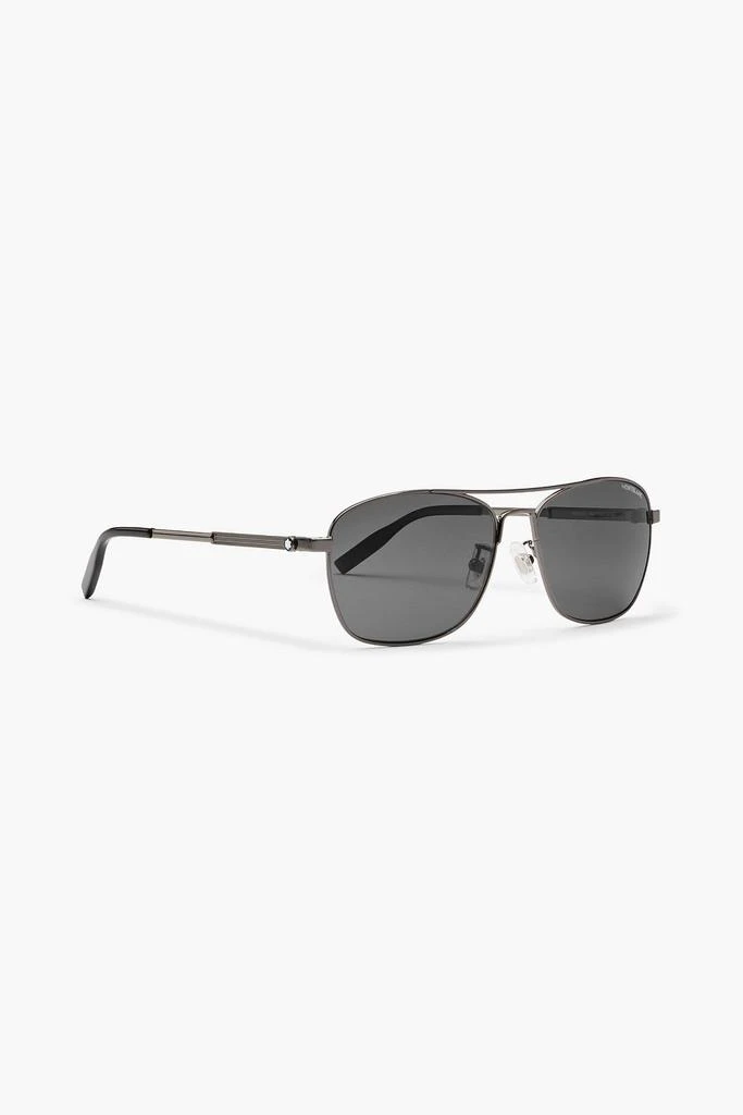 商品MontBlanc|Aviator-style gunmetal-tone sunglasses,价格¥1723,第3张图片详细描述