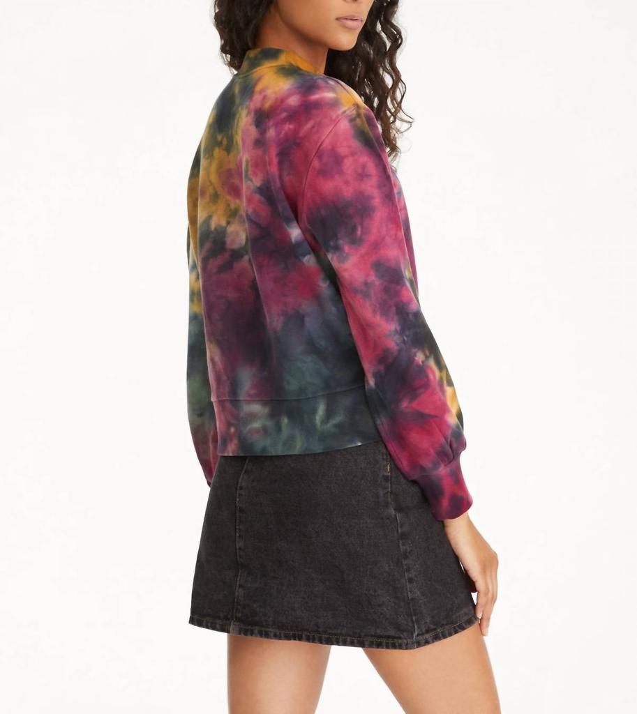 商品525 America|Open Shoulder Geode Sweatshirt in Amber Multi,价格¥607,第4张图片详细描述