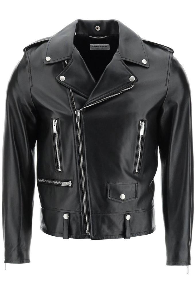 商品Yves Saint Laurent|BIKER LEATHER JACKET,价格¥24151,第1张图片