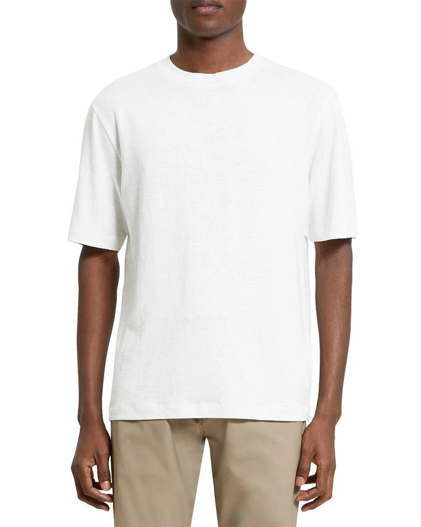 商品Theory|Ryder Flex Linen Stretch Solid Tee,价格¥520,第1张图片