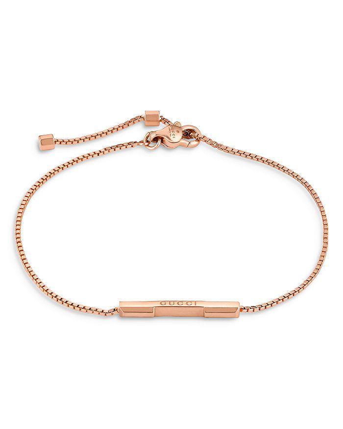 商品Gucci|18K Rose Gold Link To Love Bar Bracelet,价格¥8116,第3张图片详细描述