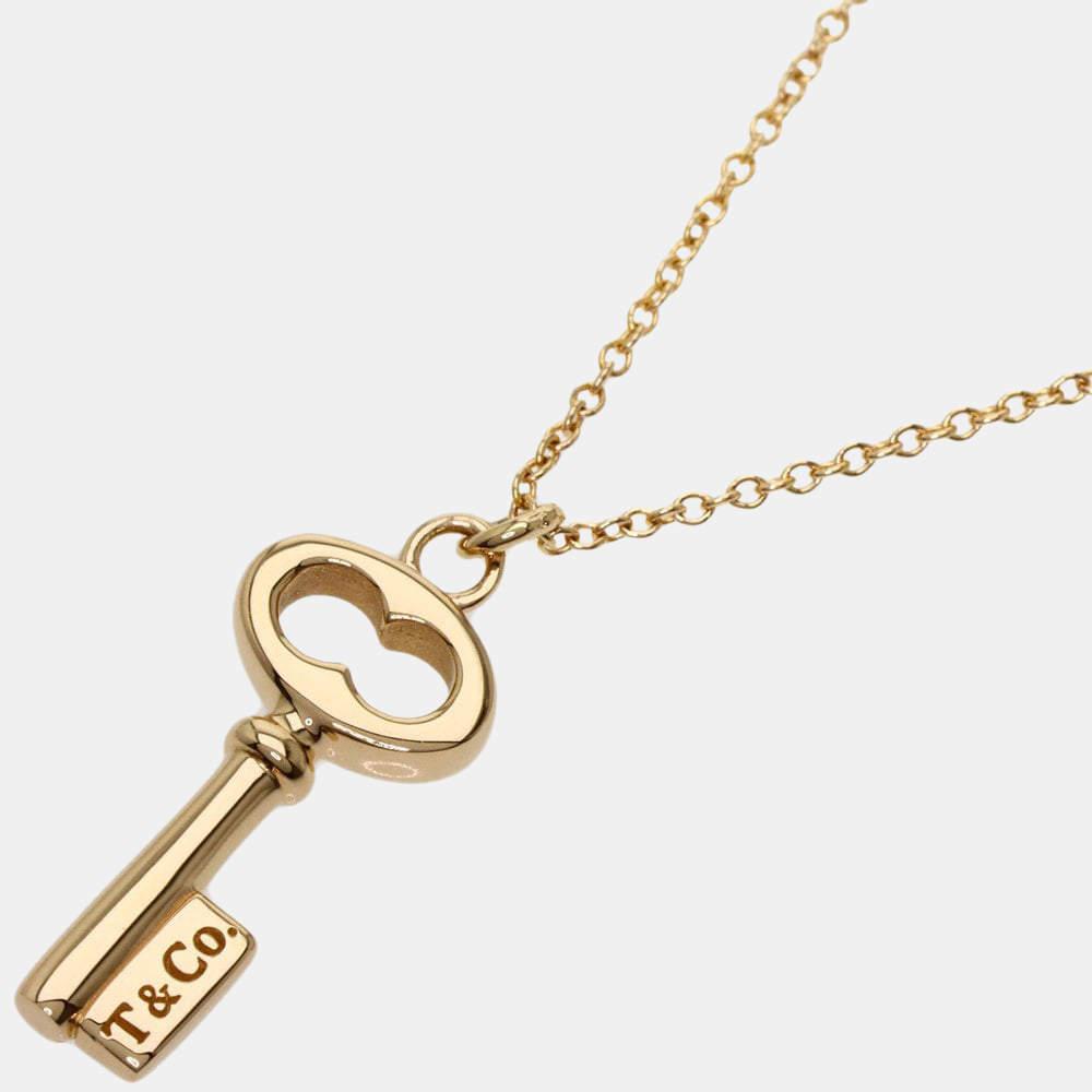 Tiffany & Co. Oval Key 18K Rose Gold Necklace商品第1张图片规格展示