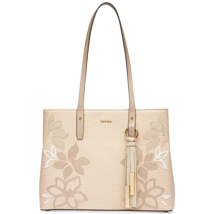 商品Calvin Klein|Maggie Leather 托特包,价格¥880,第1张图片
