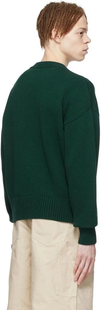 商品AMI|SSENSE Exclusive Green Ami de Cœur Sweater,价格¥1938,第3张图片详细描述