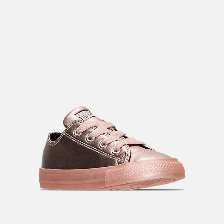 商品Converse|Girls' Toddler Converse Chuck Taylor All Star Ox Leather Metallic Casual Shoes,价格¥186,第1张图片