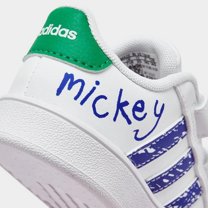 商品Adidas|Kids' Toddler adidas x Disney Mickey Mouse Grand Court Casual Shoes,价格¥335,第3张图片详细描述