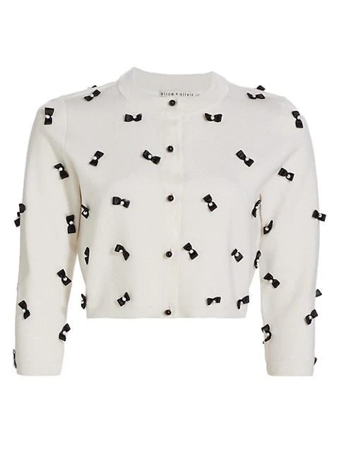 商品Alice + Olivia|Daroda Cropped Cardigan,价格¥2216,第1张图片