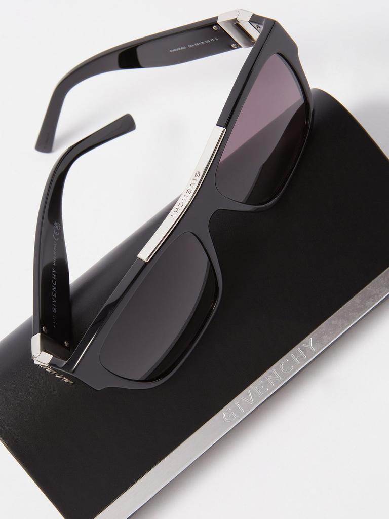 4G oversized square acetate sunglasses商品第7张图片规格展示