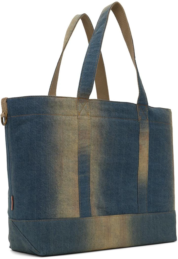 商品Acne Studios|Blue & Beige Denim Tote,价格¥2907,第3张图片详细描述