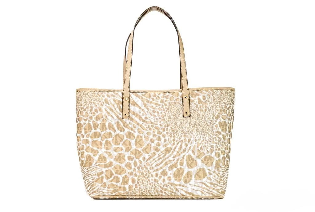 商品Michael Kors|Michael Kors Carter Large Camel Animal Print PVC Open Tote Shoulder Bag Women's Purse,价格¥2334,第1张图片