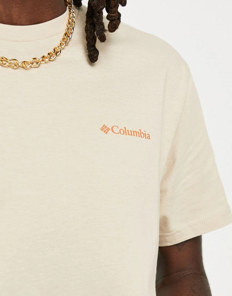 商品Columbia|Columbia Moonscape back graphic t-shirt in stone Exclusive at ASOS,价格¥182,第3张图片详细描述